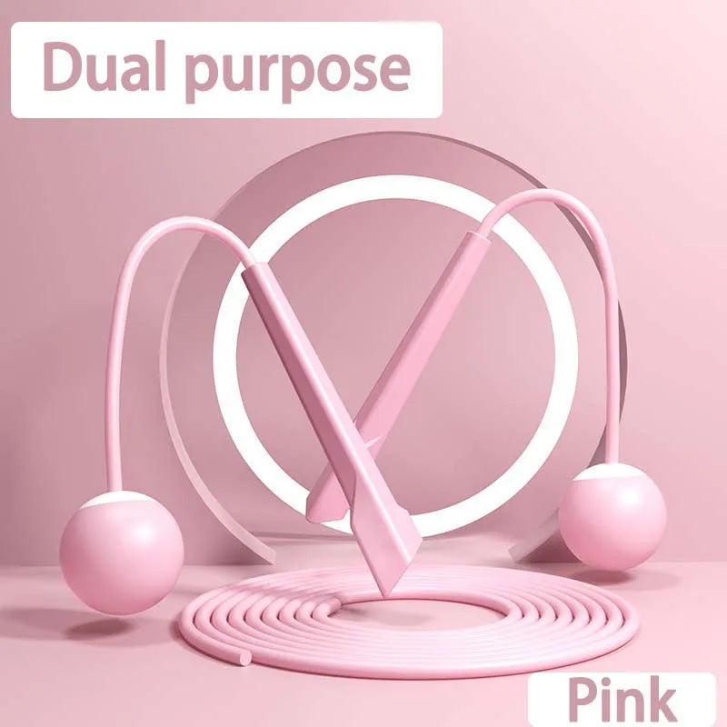 Dual Purpose Jump Rope Household Cordless Exercise Jump Rope Lightweight Fitness Fat Burning Weight Loss Exercise
