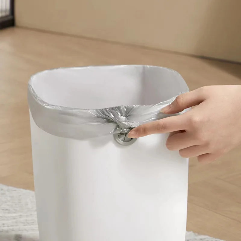Trash can, large capacity living room, bedroom, garbage basket, kitchen, trash can, pressure-free ring, large paper basket