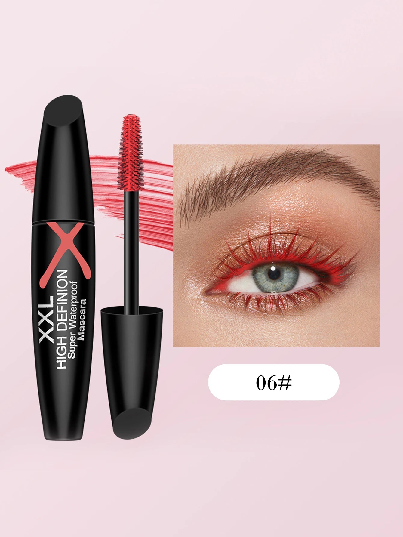 XXL plump 4D eye black waterproof, sweat proof, long-lasting, thick and slender mascara styling cream