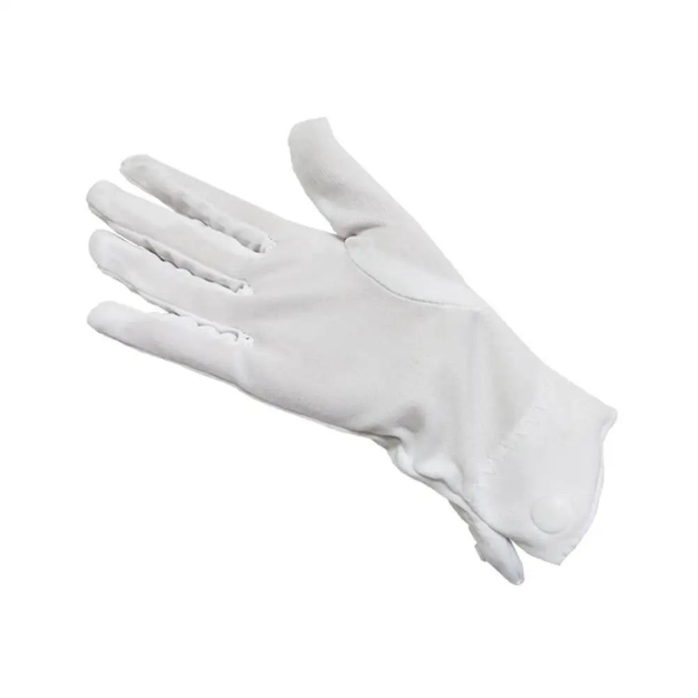 Fashion Design 1 Pair White Dress Gloves White Honor Guard Parade Santa Lady Men Check Hot Sale Solid Color Dress Gloves