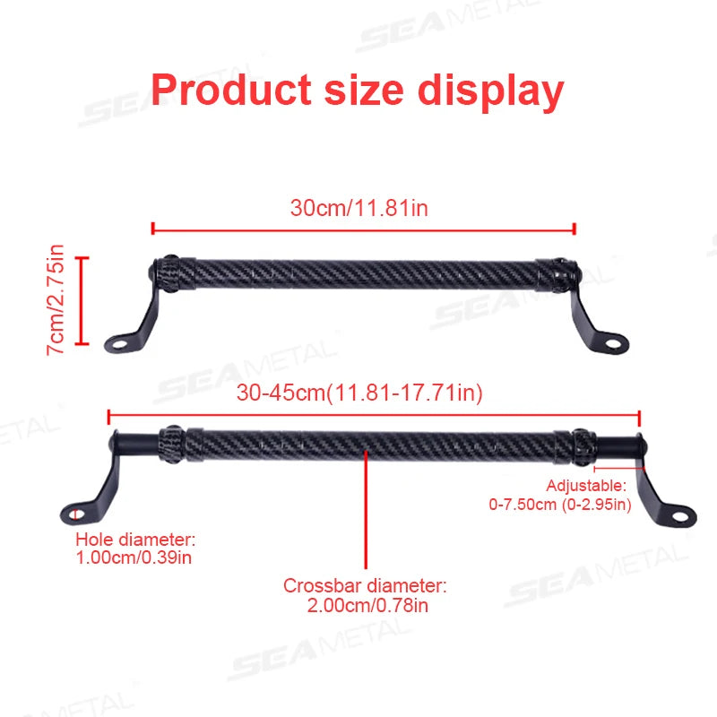 BLALION Motorcycle Handlebar Cross Bar Reinforced Thick Handlebar Pull Rod Front Balance Bar Reinforced Moto Modifiable Parts