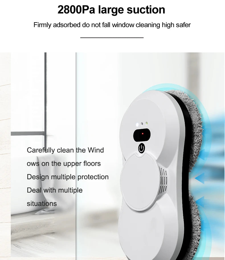 PuRuiKai robot electric automatic window cleaning Robotic vacuum cleaner, with remote control, two-way automatic spray