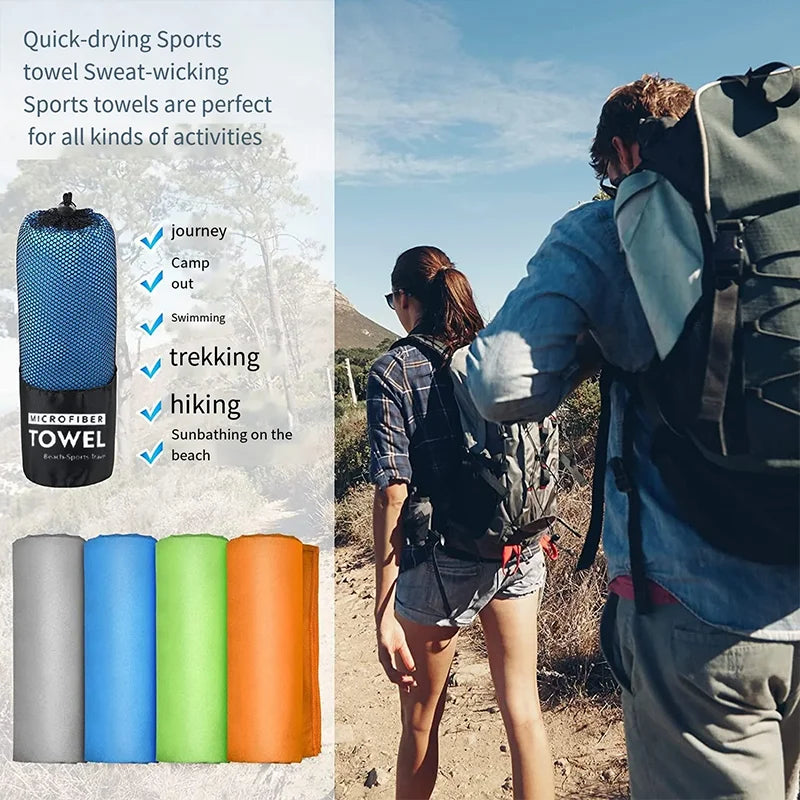 New Microfiber Towel Sports Quick-drying Super Absorbent Camping Towel Super Soft and Lightweight Gym Swimming Yoga Beach Towel