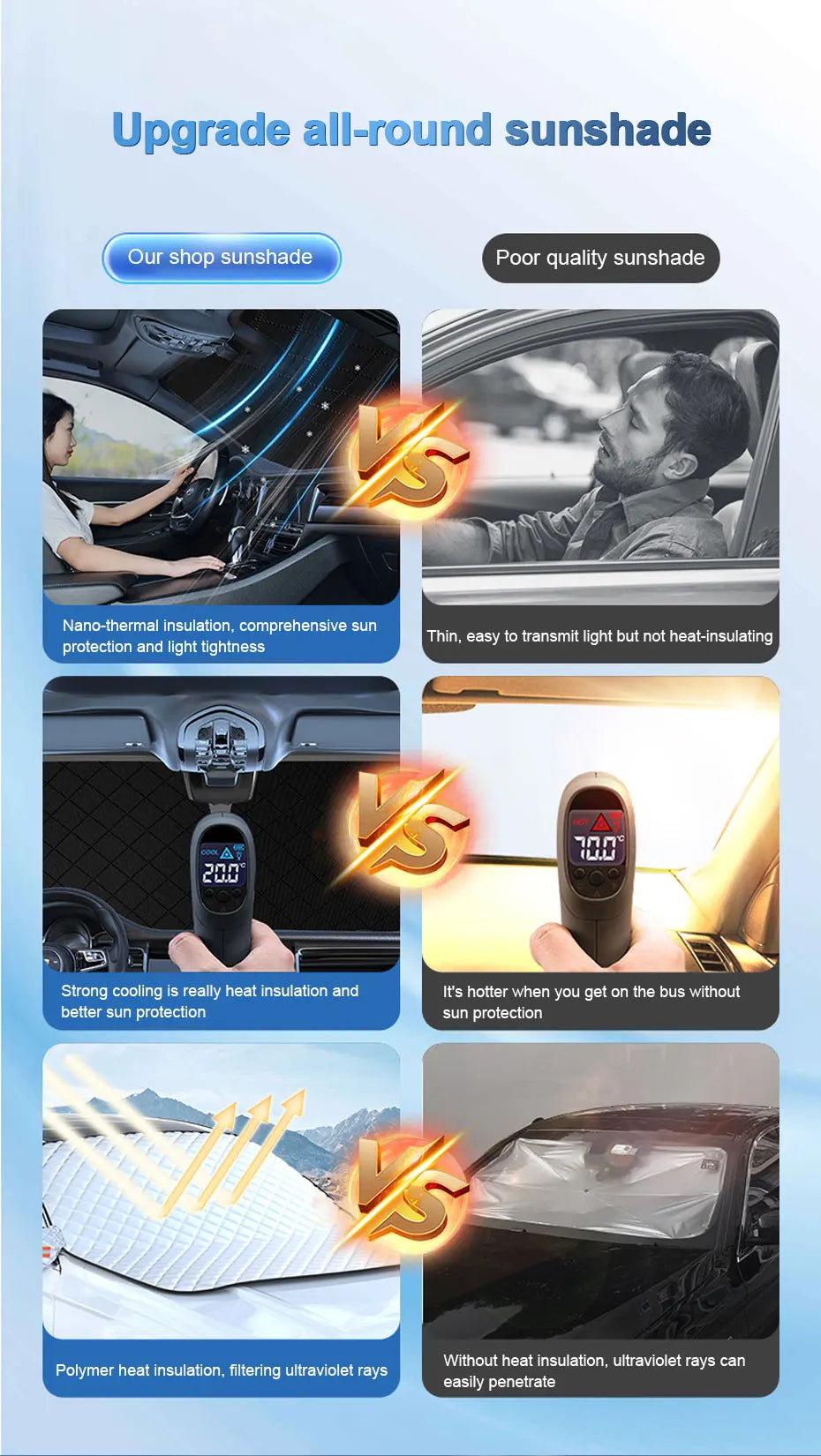 SEAMETAL Magnetic Car Snow Shield Frost Prevention Front Windshield Sunshade Thickened Snow Shield Car Cover For Car Accessories