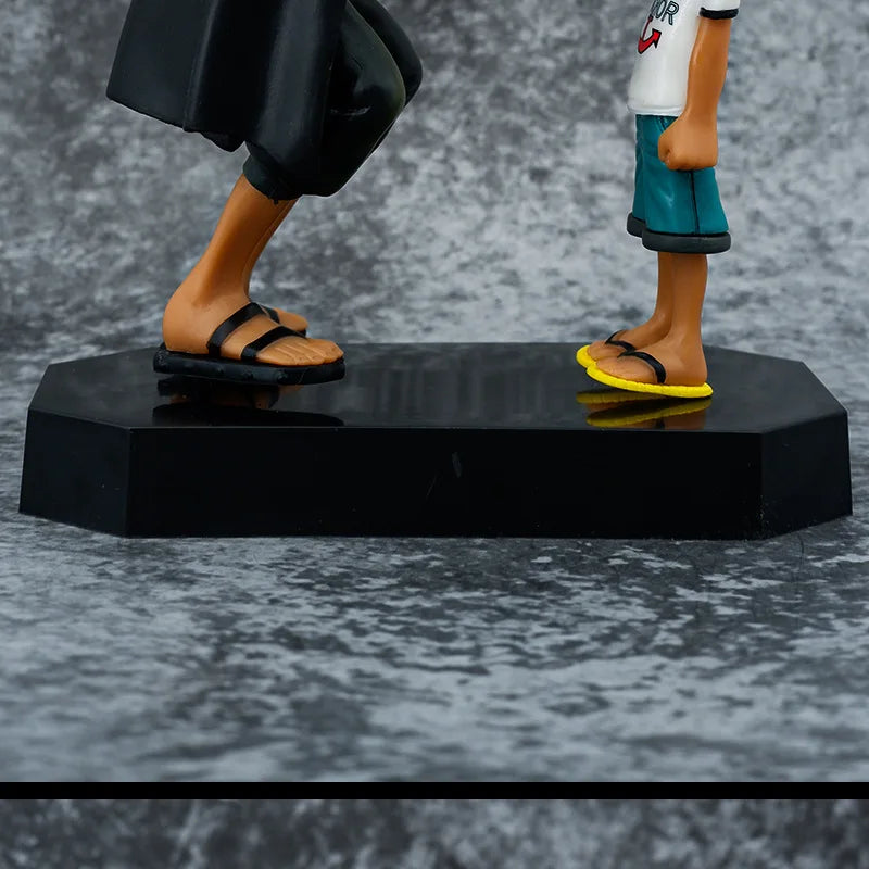 18cm One Piece Anime Figure toy Four Emperors Shanks Straw Hat Luffy Action Figure Sabo Ace Sanji Roronoa Zoro Figurine