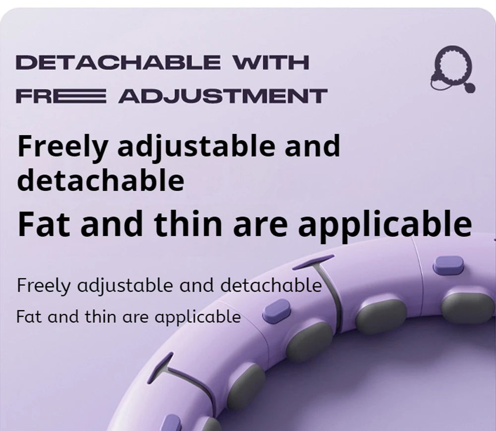 Intelligent Hoops Waist Tightening and Beauty Tool With Detachable Counting,Fitness Specific Weight-bearing Exercise Hoop