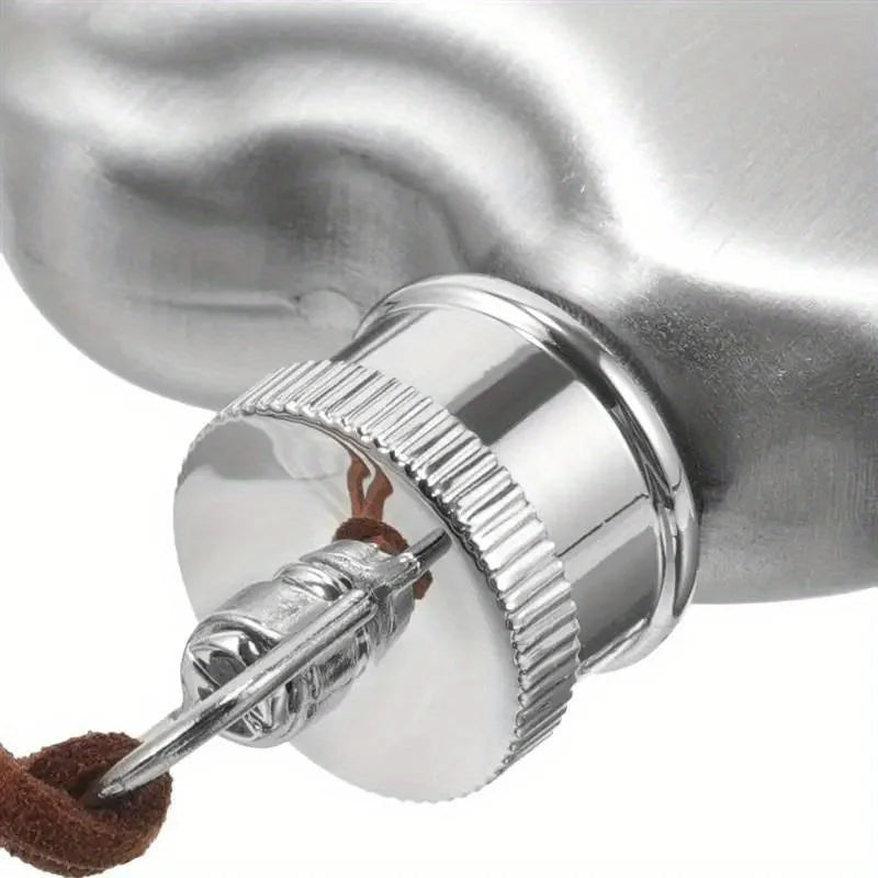 1PC Outdoor Hip Flask Portable Wine Pot Small Hip Flask Heart Shaped Flask Stainless Steel Wine Flask Water Bottle