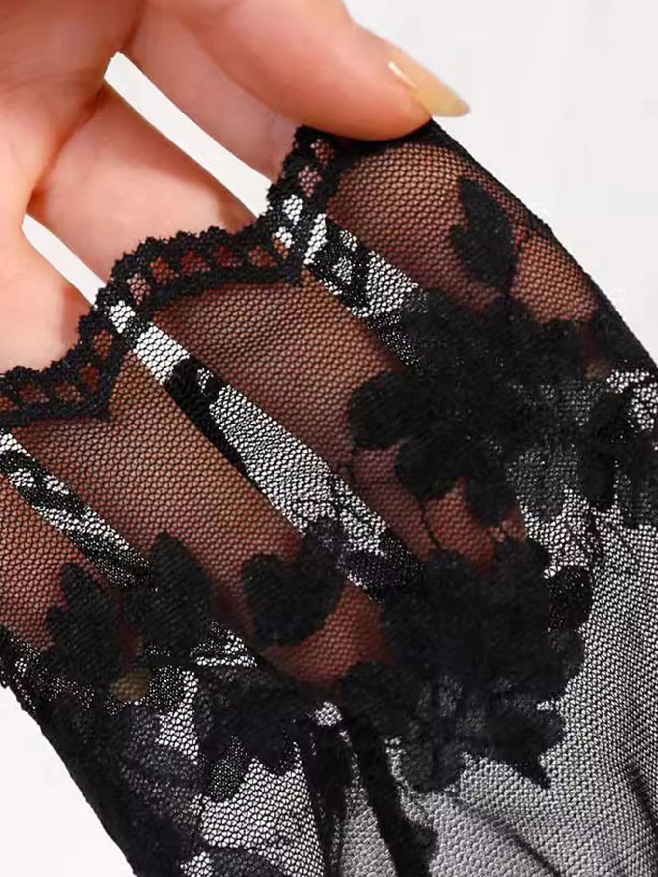 5 Pairs Summer Women Transparent Lace Bottom Short Socks Flower Soft Comfortable Sweat Absorbing Breathable Casual Ankle Socks