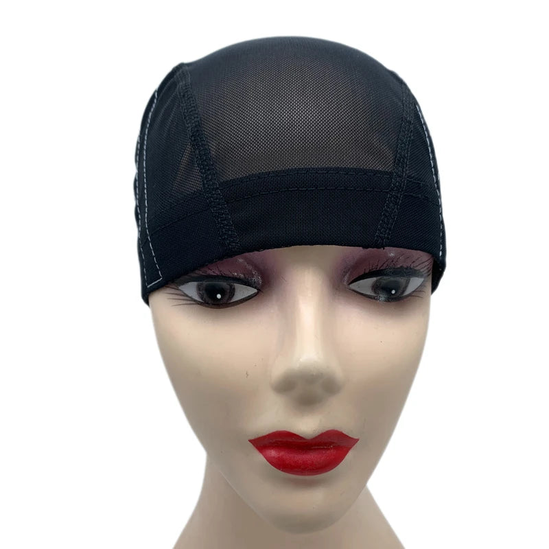 1pc Mesh Wig Caps For Sewing Machine Training 5x5 Lace Closure Wig Caps Spandex Dome Guideline Wig Caps for Making Wigs