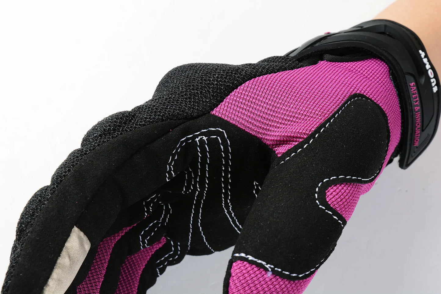 SUOMY Women Motorcycle Gloves Summer Breathable Motorbike Racing Gloves Lady Pink/Purple Motocross Gloves Touch Function