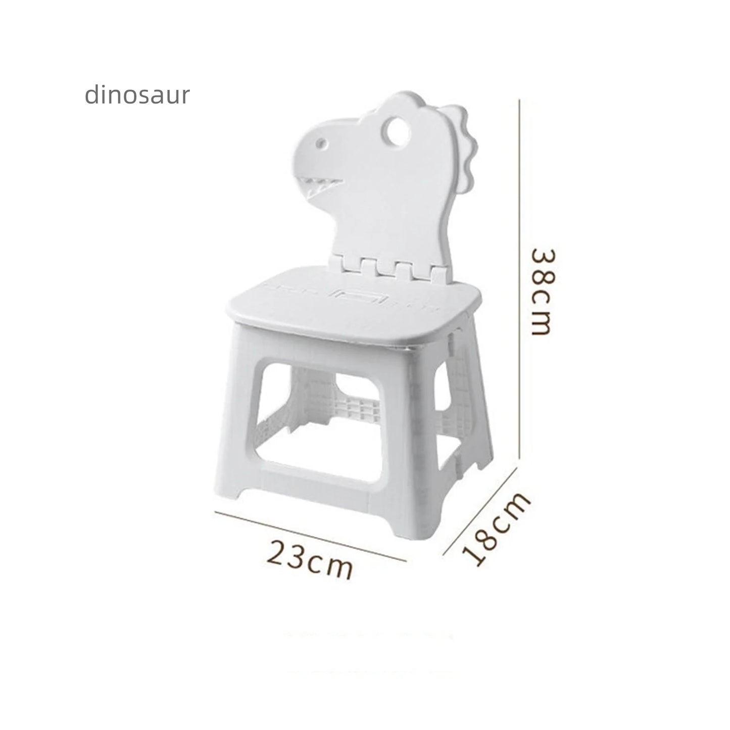 Bunny folding chair back chair thickened portable home chair outdoor creative stool cartoon back chair plastic folding