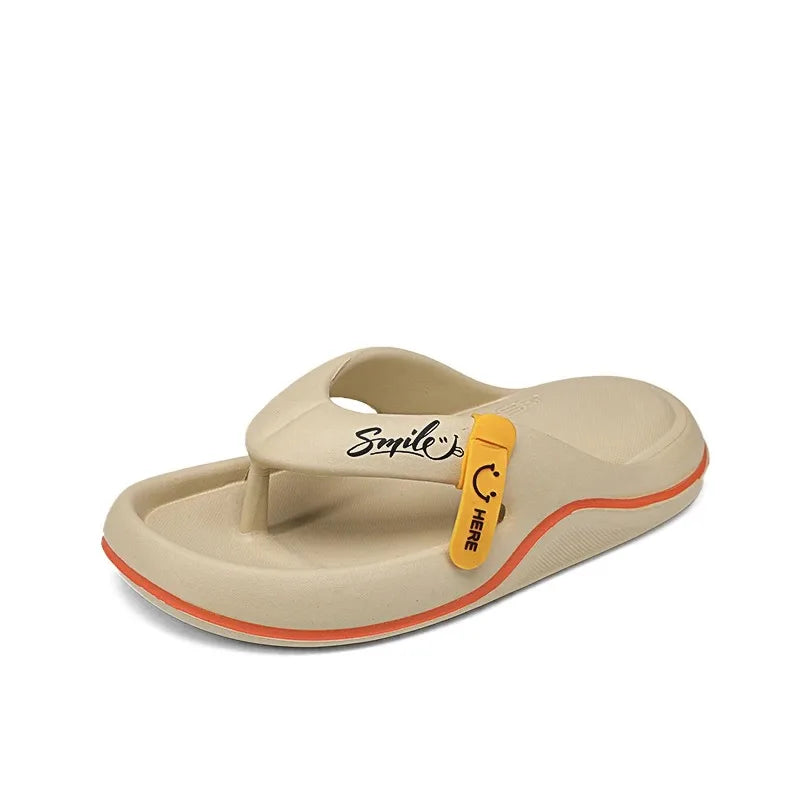 Men's Platform Flip Flops Summer Soft Sole EVA Slippers for Men Outdoor Casual Beach Shoes Home Non-slip Bathroom Slides Shoes