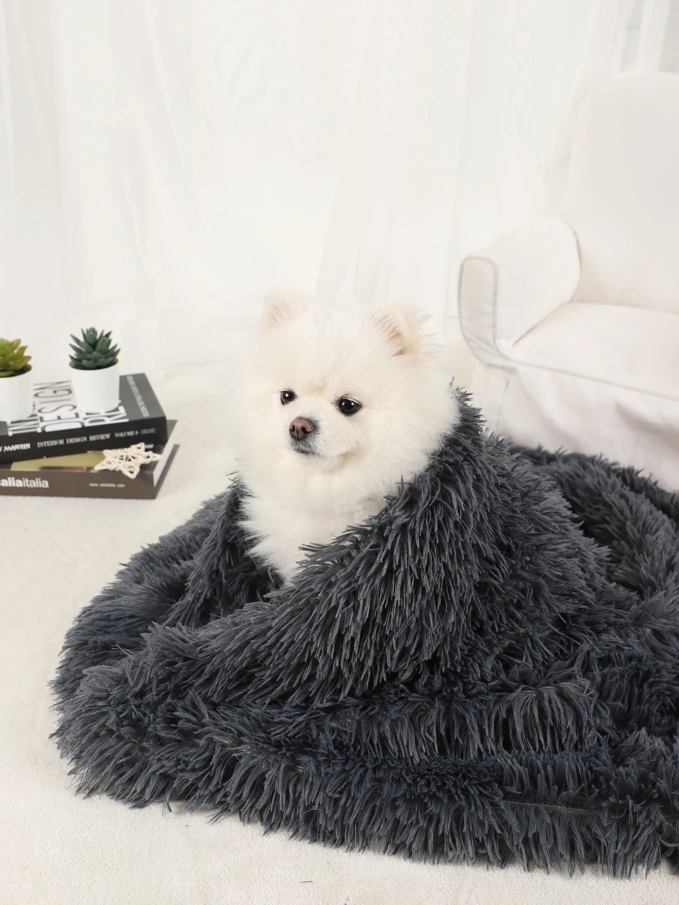 Dog Blanket Pet Bed Warm Beds for Dogs Medium Supplies Accessories Kennel Small Cats Large Basket Washable Puppy Plush Mat