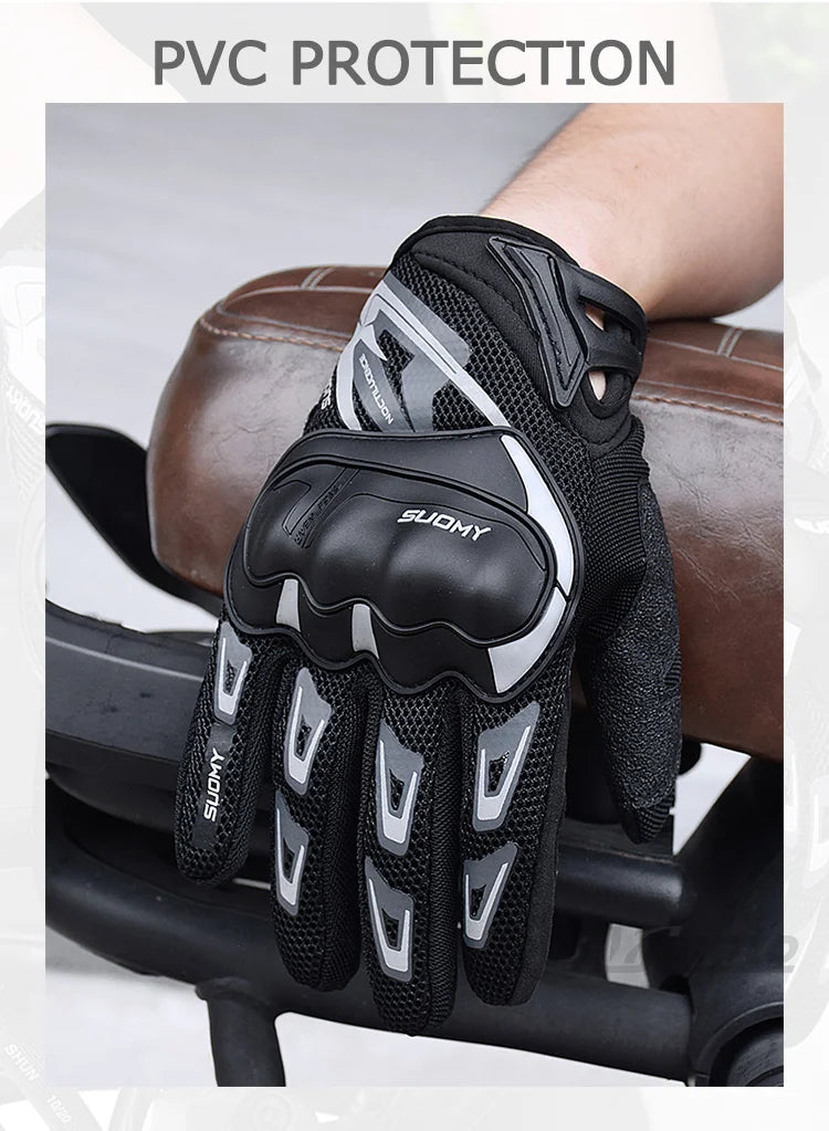 Suomy Motorcycle Gloves Men Women Summer Motorbike Racing Gloves Touch Screen Breathable Motocross Moto Biker Cycling Gloves