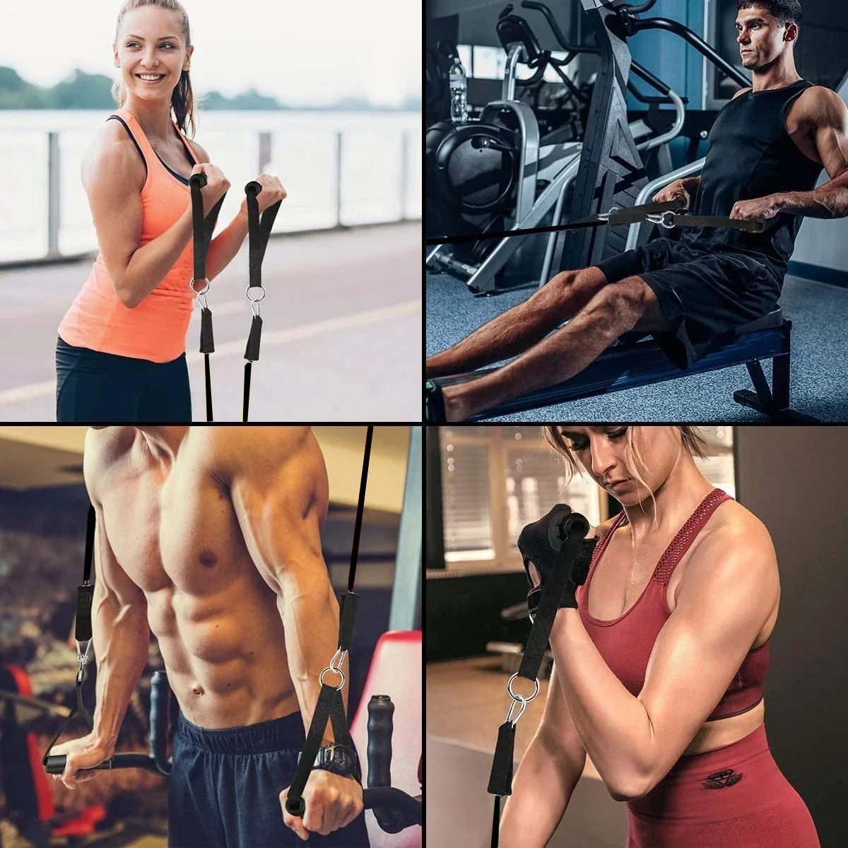 Wrapped Resistance Band Elastic Band Strength Training Rod Set Resistance Fitness Equipment Sports Belt Sports Equipment