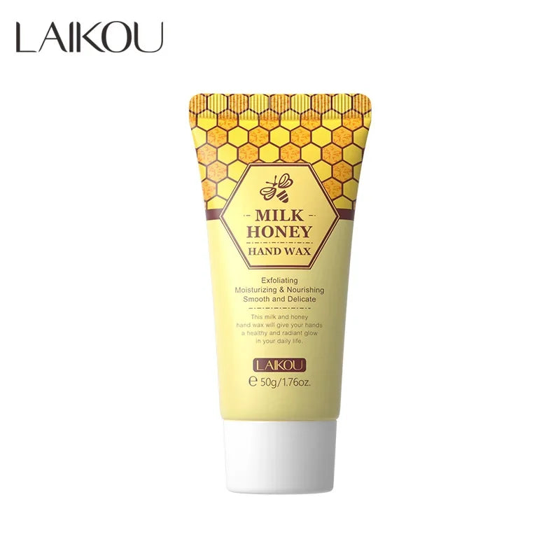 Laikou Sakura Honey Milk Moisturizing Hand Wax Repair Exfoliating Calluses Acid Anti-Aging Hand Cream Care Scrub Hand Mask