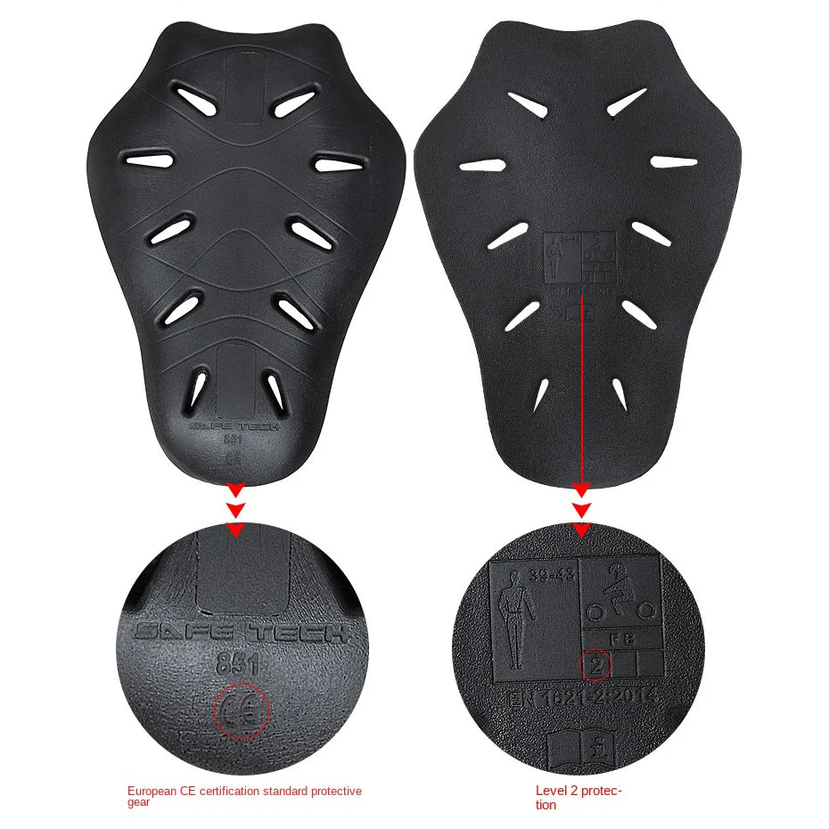 CE Level 2 Certification Protective Gear For Motorcycle Jacket Back Protector Thicken Elasticity Rider Armor Chest Spine Pads