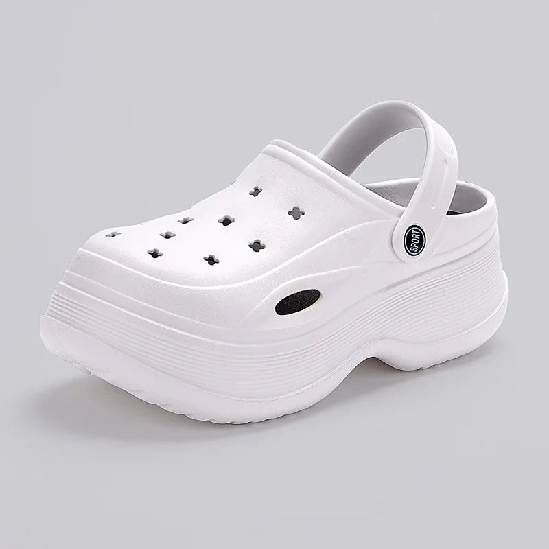 Chunky Platform Clogs Sandals for Women 2024 Summer Non-Slip Beach Slippers Woman Thick Bottom Eva Wedges Sandles Garden Shoes
