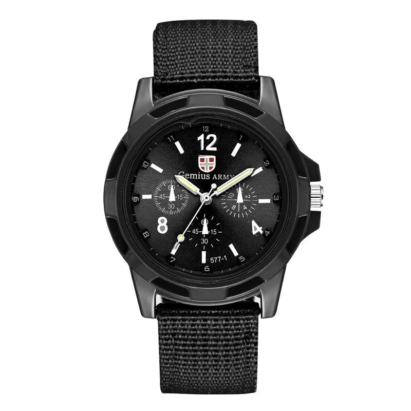 Kegllect Men Fashion Nylon Woven Band Watch Swiss Watches
