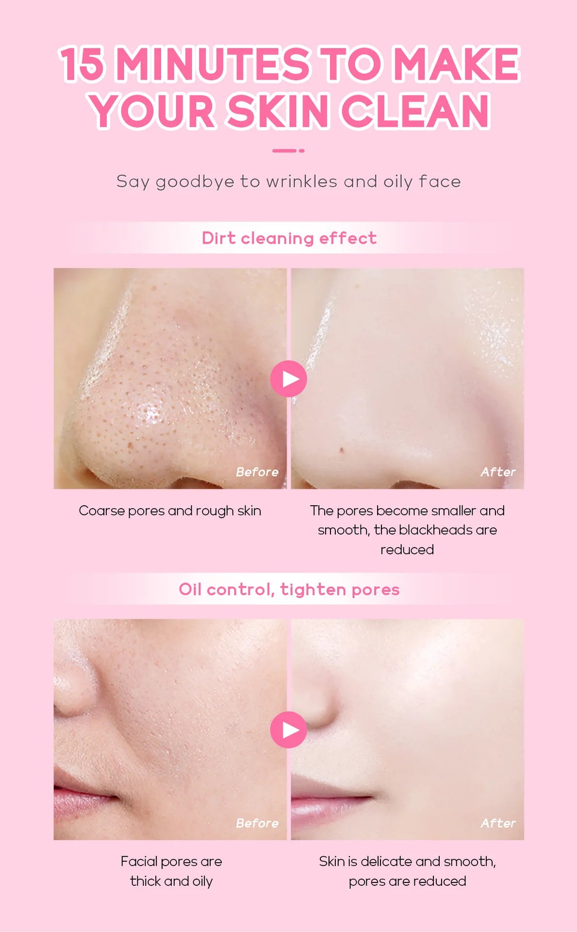 LAIKOU Japan Sakura Solid Mask Deep Cleansing Oil Control Balance Antioxidan Shrink Pores Remove Blackheads Mud Mask 5g