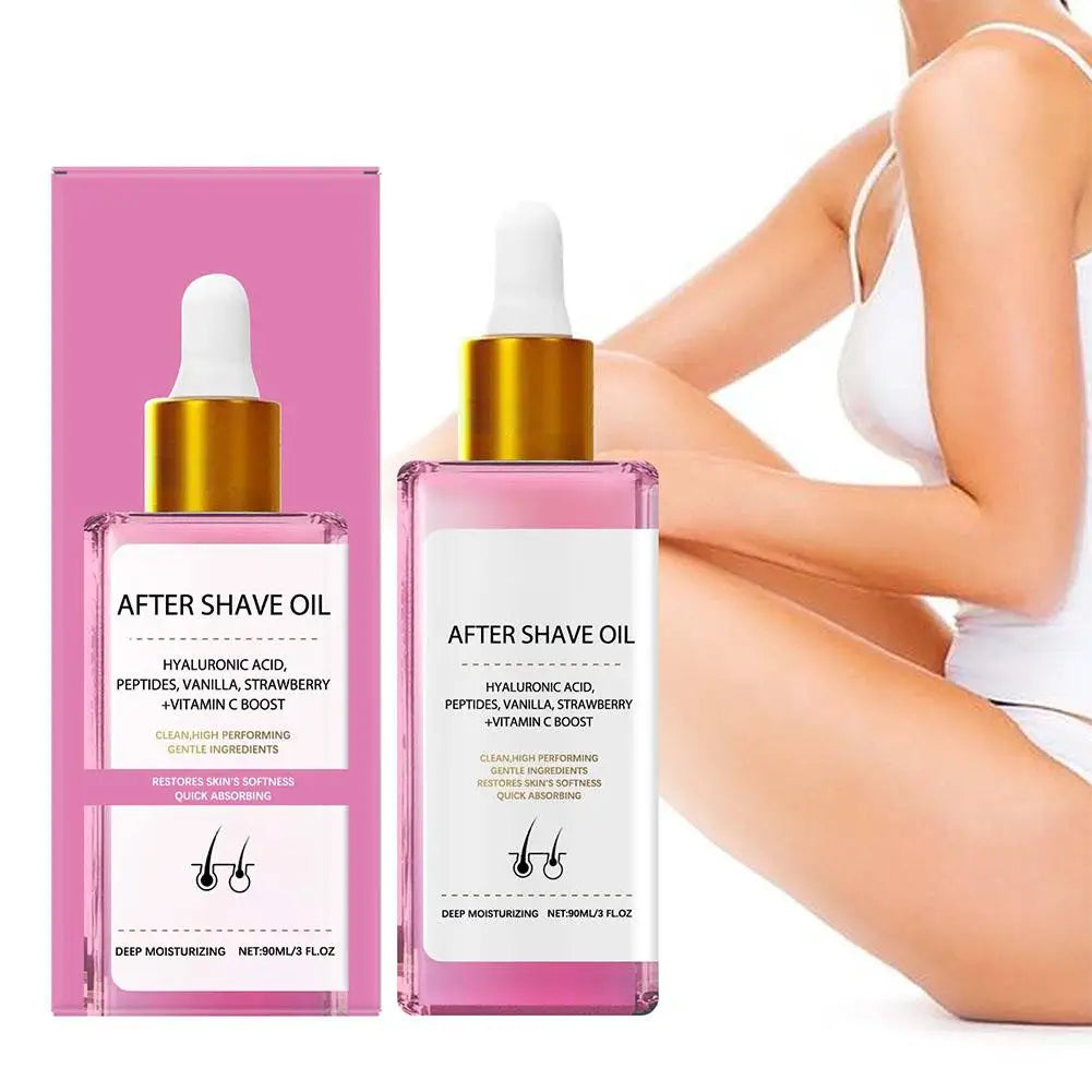 90ml Strawberry Hair Removal Aftercare Oil Gently Soothes The Skin Moisturizing 60g Hair Removal Cream Skin Care