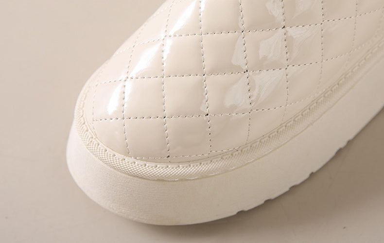 Women Snow Boots Warm Plush Slip-on Solid Fashion Female Ankle Boot Ladies Winter Comfortable Shoes