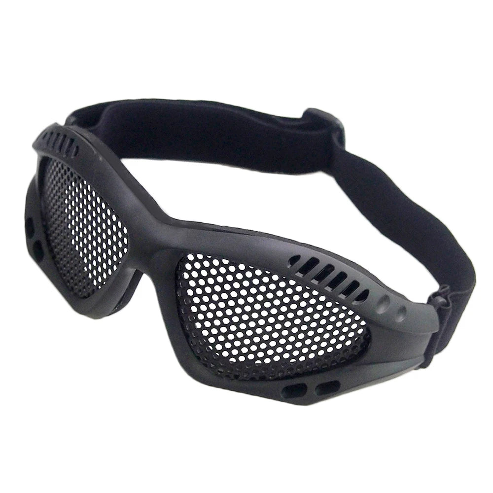 Outdoor Eye Protective Comfortable Airsoft Safety Tactical Glasses Goggles Anti Fog With Metal Mesh/PC Len For Paintball Hunting