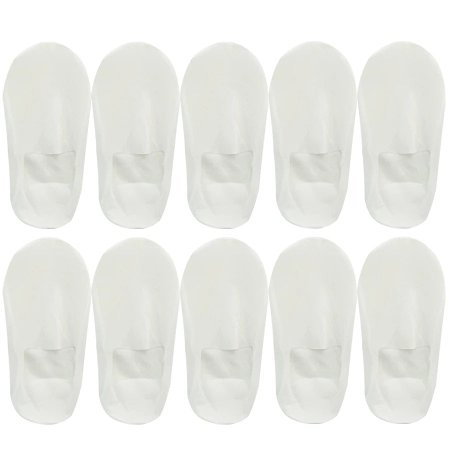 5 Pairs Women's Boat Socks Deodorant Sweat Absorption Summer Sock Thin Ice Silk Breathable Silicone Non-slip Silk Low Cut Socks