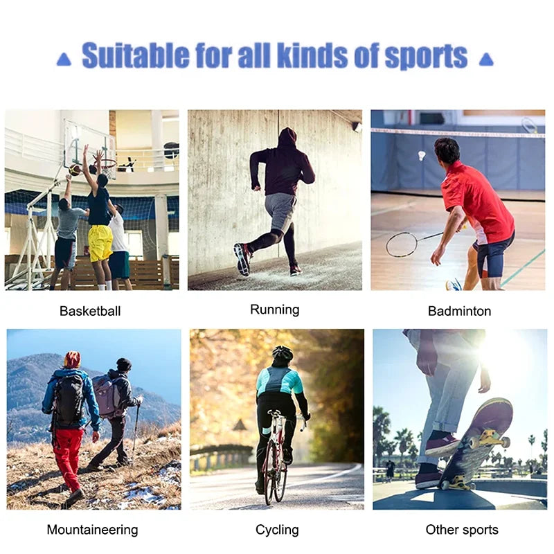 1 Piece Knee Brace Silicone Pads Spring Support High Elastic Breathable Knee Sleeves Protect Meniscus Basketball Sports Guard