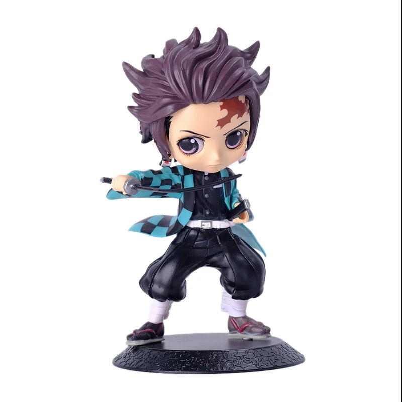 Anime Demon Slayer Action Figurine Kimetsu No Yaiba Figure Kamado Tanjirou Nezuko Agatsuma Zenitsu PVC Model Doll Toys