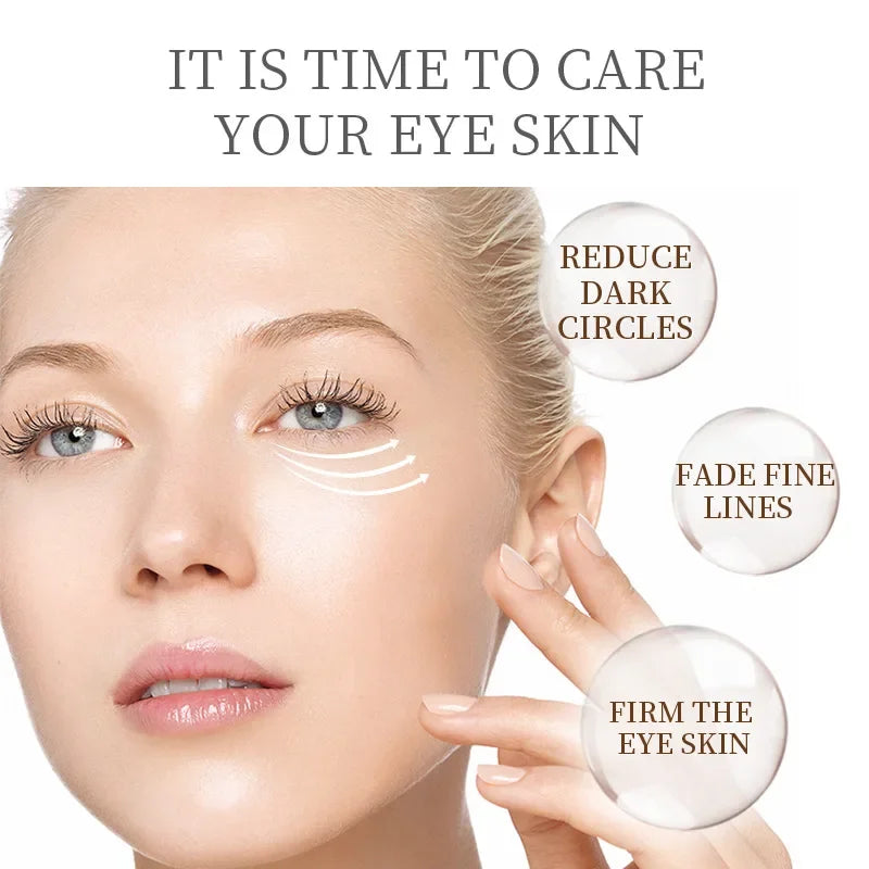 LAIKOU Snail Eye Cream Lightening Dark Circles Firming Skin Instant Eye Repair Serum Stick for Women Eyes Care