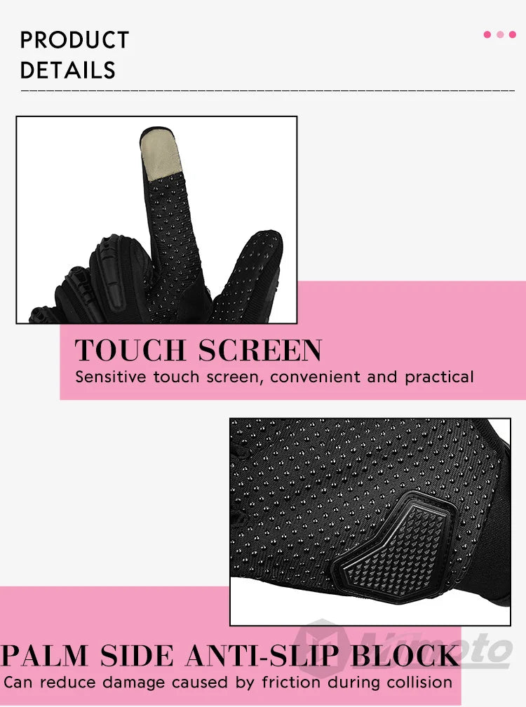 Suomy Lady Pink Motorcycle Gloves Summer Women Breathable Motocross Racing Gloves Motorbike Bicycle Cycling Moto Gloves Female