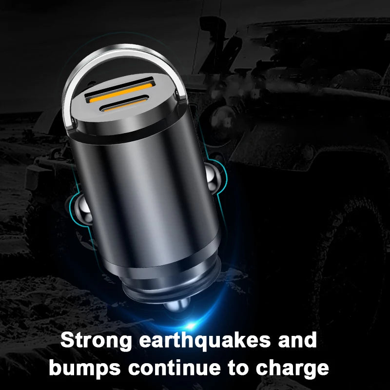 BLALION 100W Dual Ports USB Car Charger Lighter Fast Charging Car Phone Charger Adapter for iPhone 13 12 Xiaomi Huawei Samsung