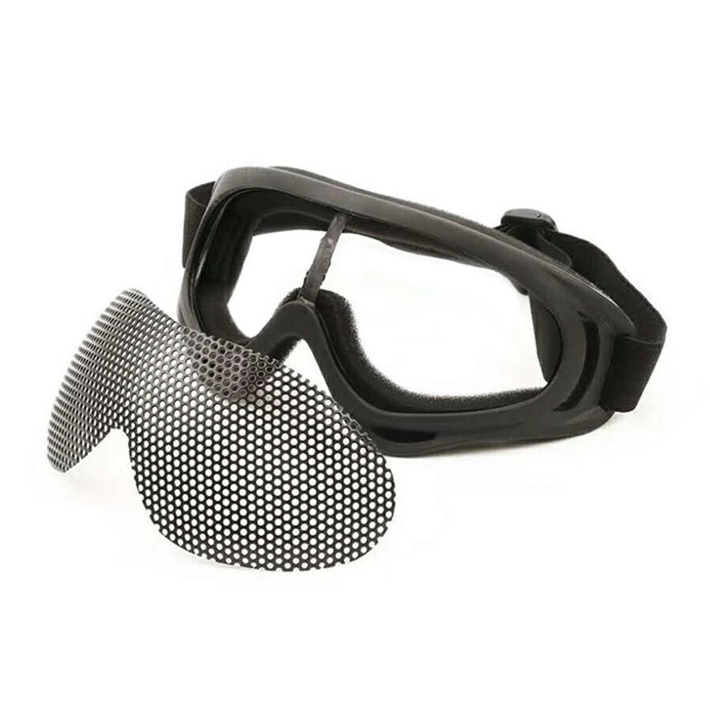 Outdoors Hunting Airsoft Goggles Tactical Paintball Shock Resistance Eyes Protecting Outdoor Sports Metal Mesh Glasses Goggle
