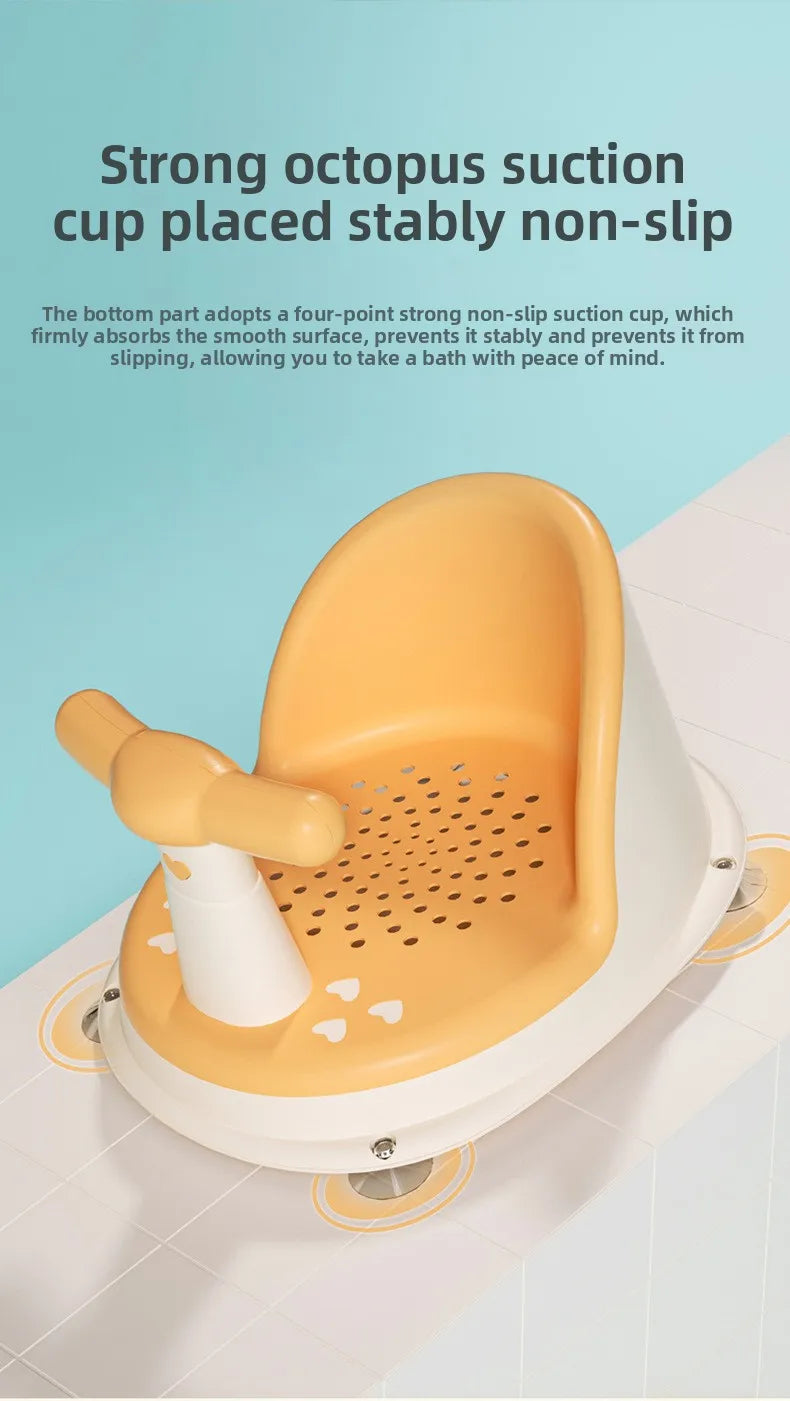 Baby bath seat kidsbathhandy gadgetbath stool can sit baby bath chair bathtub bracket non-slip bath stool