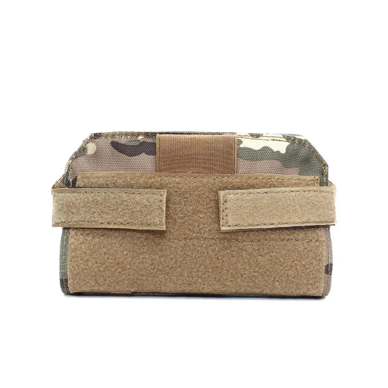 1pc Tactical Admin Map Pouch Phone Holder Outdoor Vest Plate Carrier Front Panel Belt Pack Hunting Accessories Utility EDC Bag