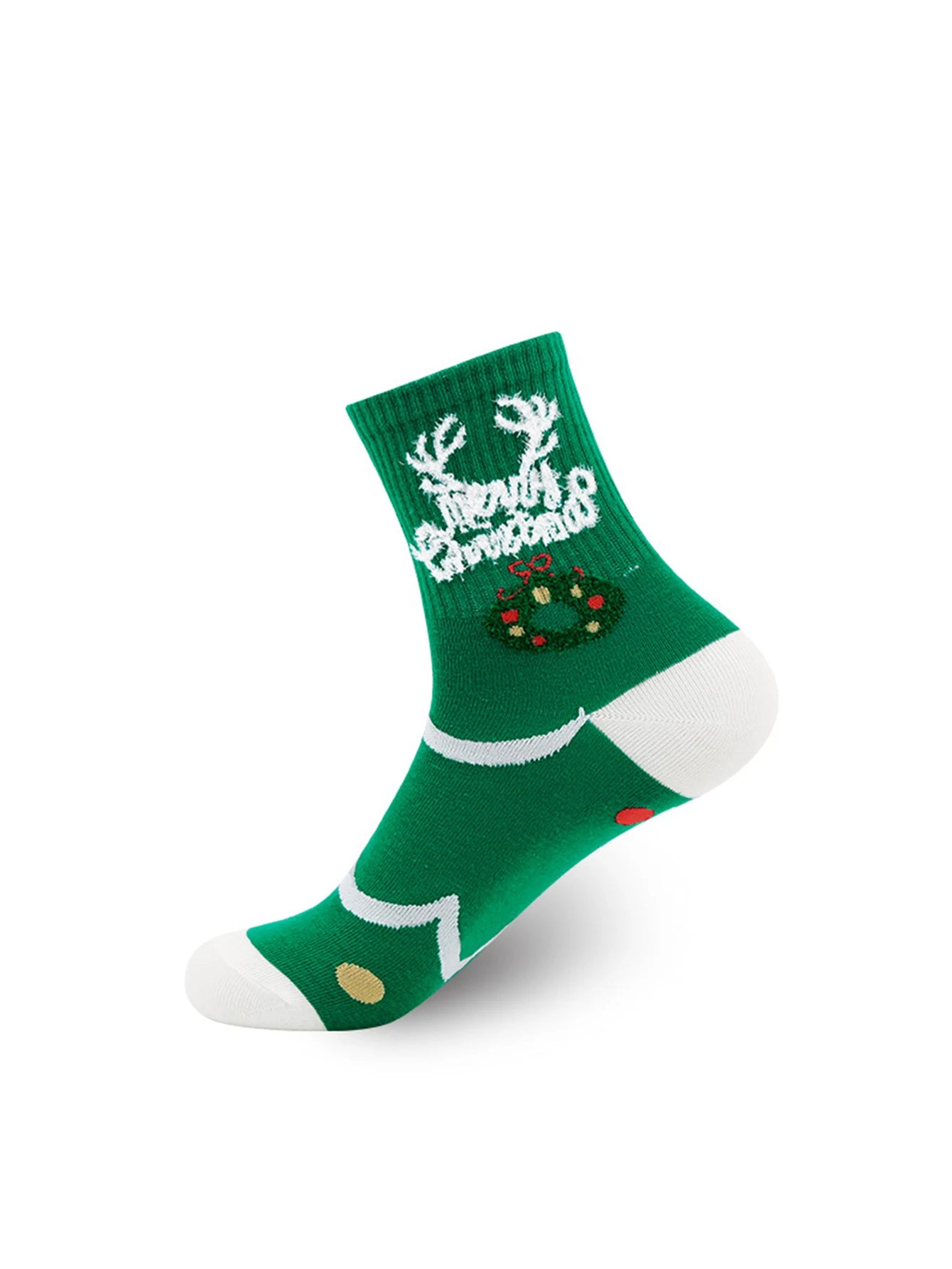 5 Pairs Cartoon Christmas Socks Merry Christmas Gifts Xmas Happy New Year Supplies Snowman Elk Socks Women