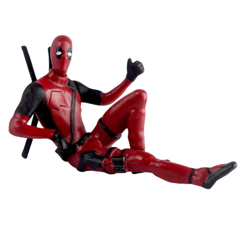 6 Desk Decoration Deadpool Car Home Office Marvel 8cm X-MAN Funny Cute Figure Kids Model Toys