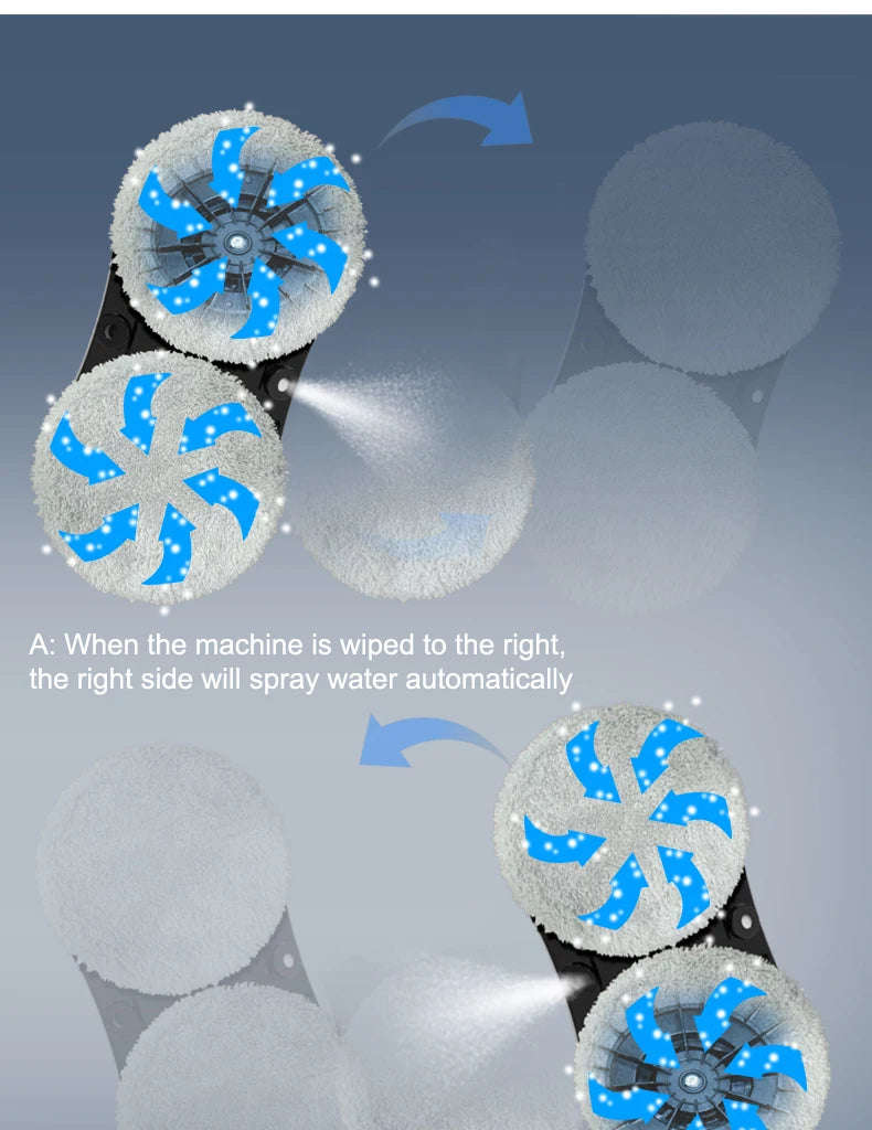 PuRuiKai robot electric automatic window cleaning Robotic vacuum cleaner, with remote control, two-way automatic spray