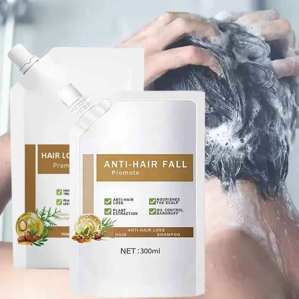Anti-Fall Shampoo - Nourishes Scalp & Strengthens Hair for Shiny, Healthy Looking Locks with Gentle Cleansing 300ml