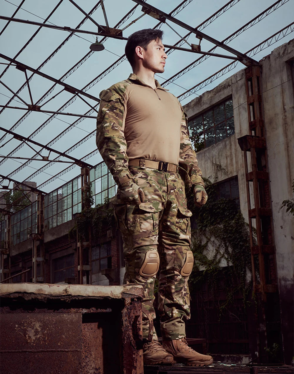 Men Combat Camo Cargo Pants Outdoor Tactical Training Trousers Camouflage Multicam Trekking Hunting Clothes