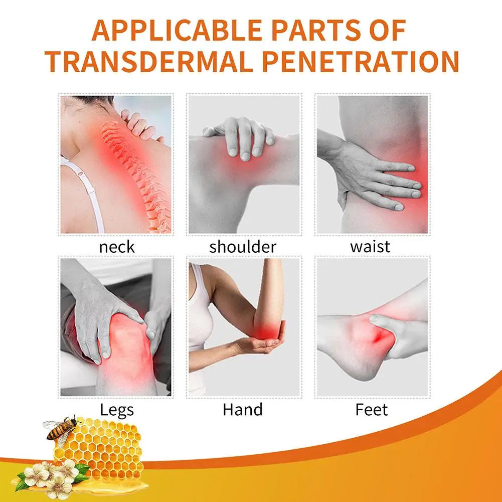 1pc Bee Venom Joint Cream Relieves Pain Lumbar Spine Hand Foot Plaster Joint Shoulder And Neck Pain Massage Care gel Health Care