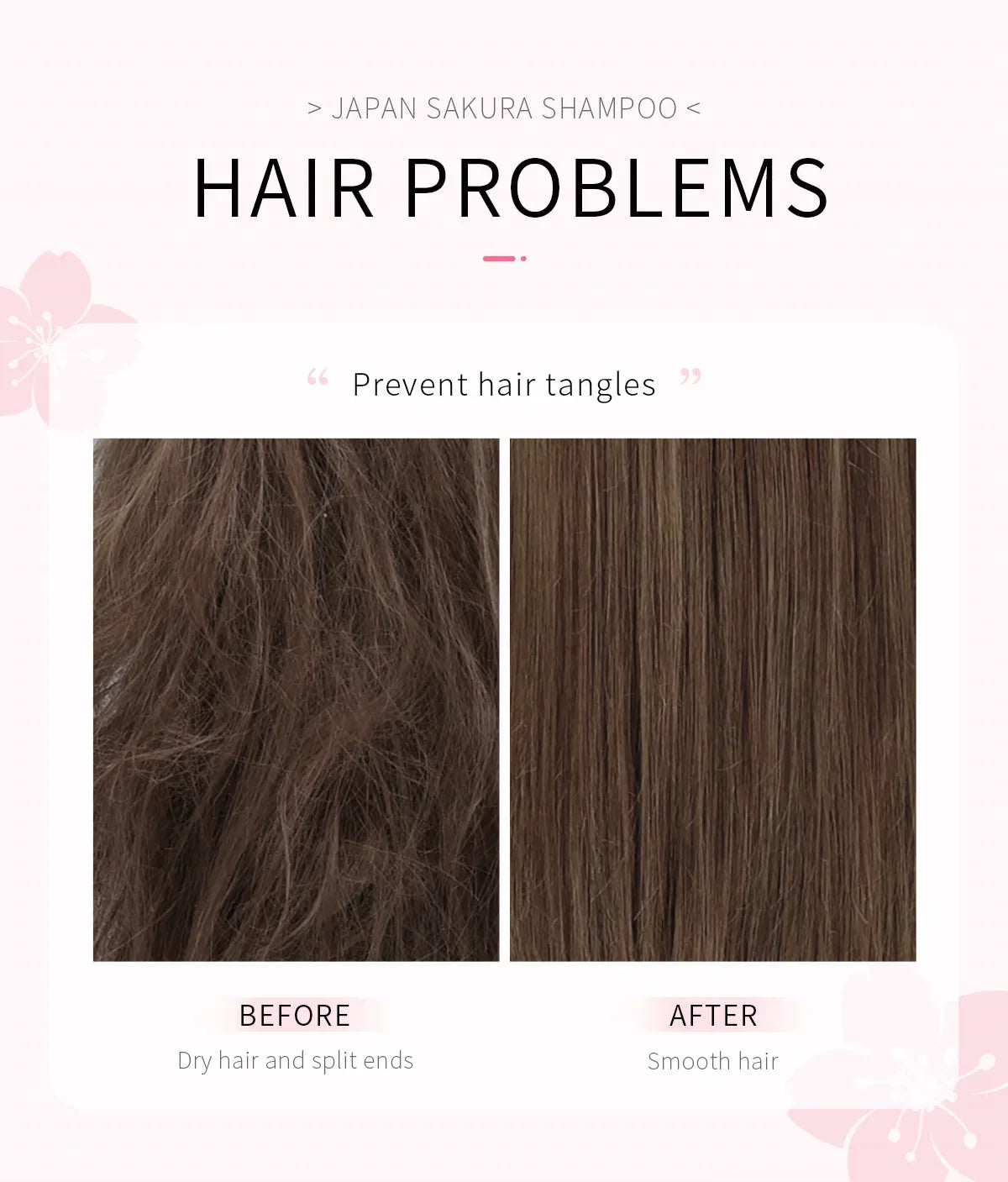LAIKOU Sakura Shampoo Hair Conditioner Repair Damaged Moisturizing Nourishing Anti Dandruff Oil Control Shampoos Cleansing Care