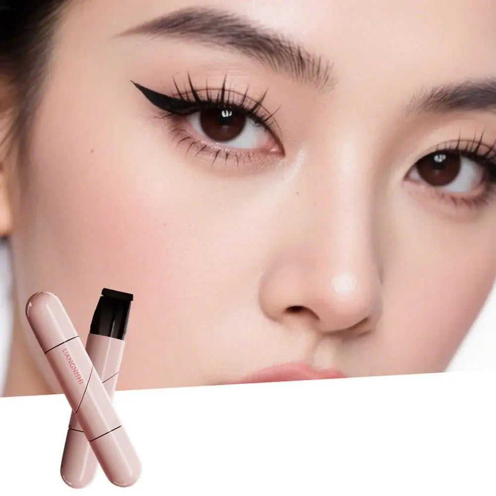 Black Brown Integrated Eyeliner Stamp Precise Outline Signet Eye Liner Extension Stamps Liquid Eyeliner Pen Waterproof Lasting