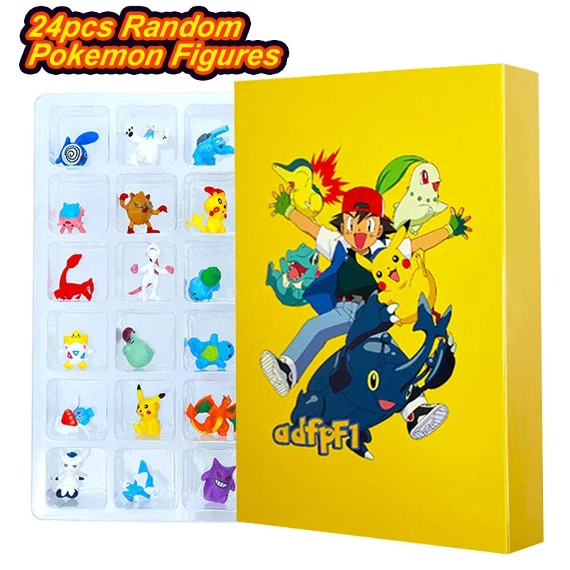 Pokemon Figure Christmas Halloween Advent Calendar Gifts Kawaii Pikachu Anime Figural Action 24Pcs Set Model Kid Toys