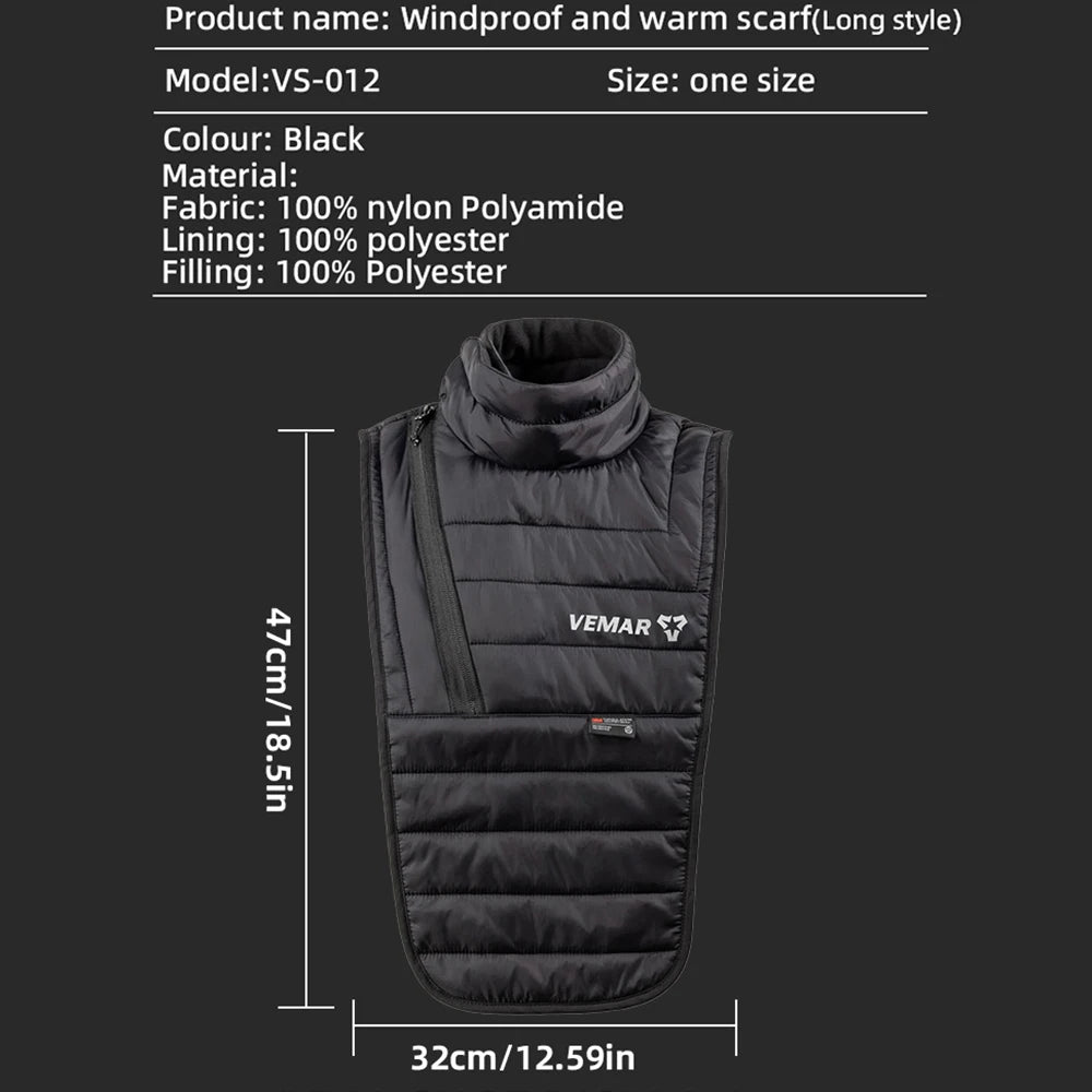 Winter Motorcycle Full Neck Protectors Scarf Windproof Warm Motorbike Motocross Balaclava Fleece Moto Cycling Warm Mask