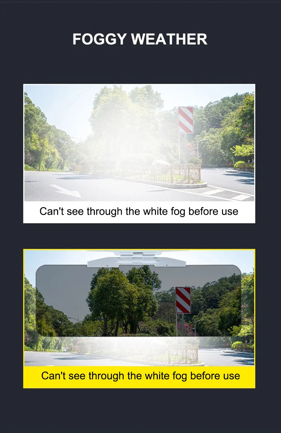 BLALION Car Sun Visor Anti-Dazzle Anti-UV Adjustable Blocker Polarized Sunshade Plate Clear Vision SUV Trucks Auto Accessories