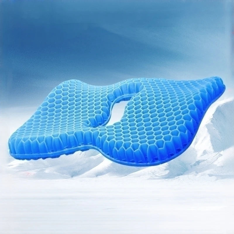 Honeycomb gel cushion chair thickened home commuter office long-sitting silicone summer seat cushion ice pad seats home
