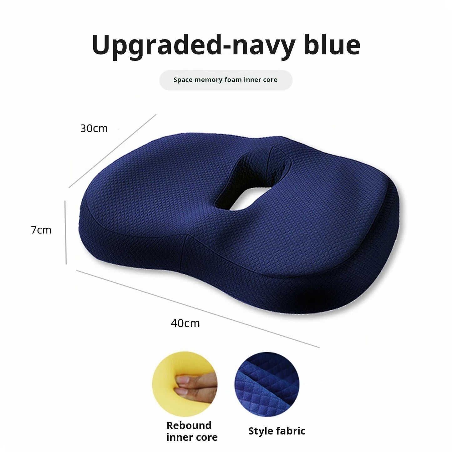 Seat cushion chair memory foam seat cushion butt hemorrhoids sedentary pregnant woman office chair cushion student breathable bu