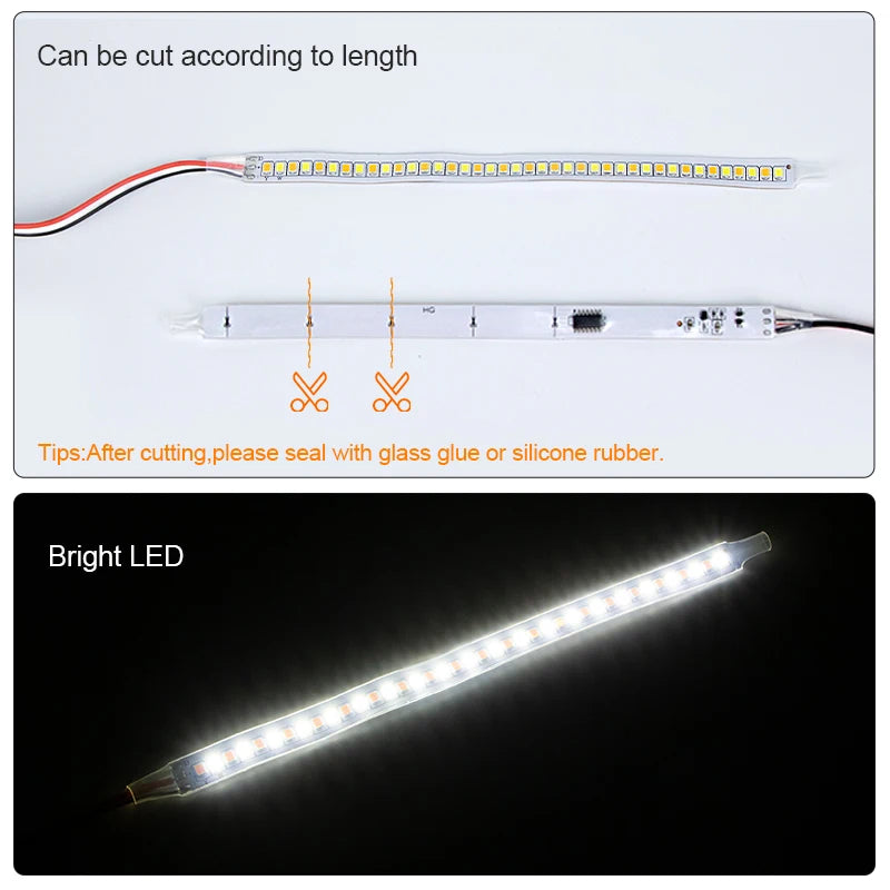 BLALION Car Rearview Mirror Turn Signal Light Running Light Steering Flow Light Start Scanning DRL Light Conversion Light Strip